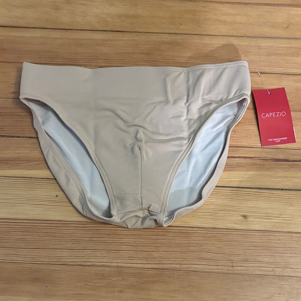 Capezio Beige Dance Briefs Full Seat